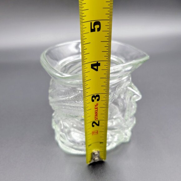 Vintage President Thomas Jefferson Avon Clear Glass Cup Patriot Head Read - Picture 9 of 10
